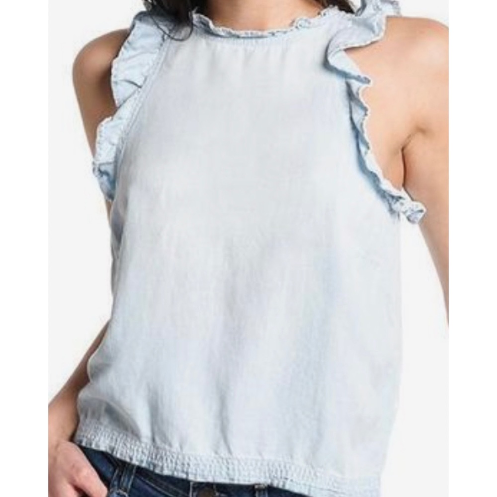 Bella Dahl Sleeveless ruffle top